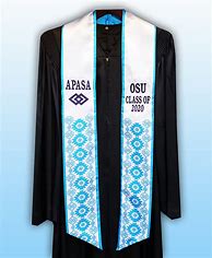 Image result for Light Blue Graduation Stole