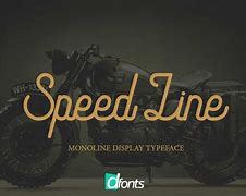 Image result for Speed Line Fonts