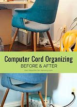 Image result for DIY Desk Cord Organizer