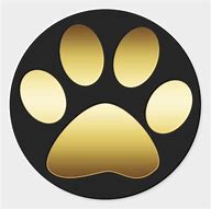 Image result for Gold Paw Print No Background