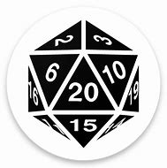 Image result for Blank 20 Sided Dice