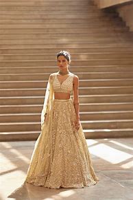 Image result for Gold Lehenga