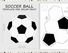 Image result for 3D Papercraft Soccer