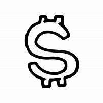 Image result for Dollar Sign Line Art