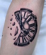 Image result for Broken Heart Clock Tattoo