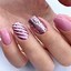 Image result for Medium Square Pink and Green Nails