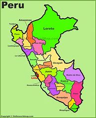 Image result for Peru Capital City Map