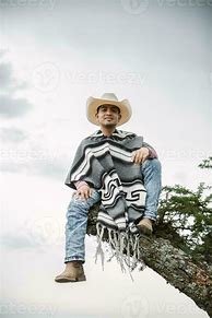 Image result for Cowboy Wearing Poncho