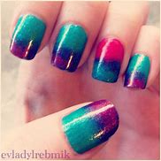 Image result for Glitter Gradient Nails Summer