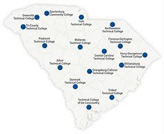 Image result for SC Colleges Map