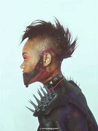 Image result for Woman with a Reverse Mohawk