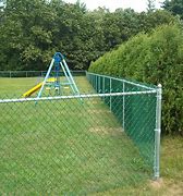 Image result for Green Coated Chain Link Fence