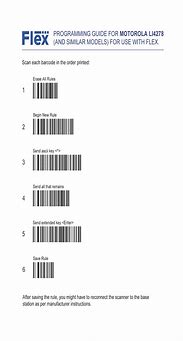 Image result for Symbol Barcode Scanner Programming Sheet