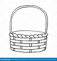 Image result for flower basket clip art black and white