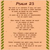 Image result for Printable Psalm 23