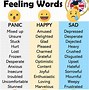 Image result for Words to Describe Emotions