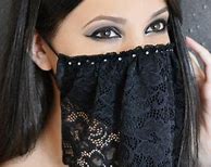 Image result for Half Face Veil