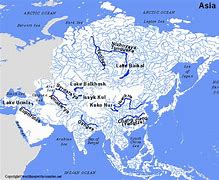 Image result for Central Asia Rivers Map