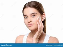 Image result for Woman Applying Face Cream