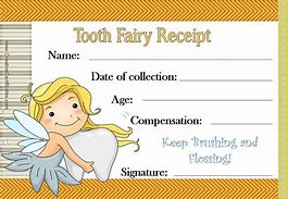 Image result for Tooth Fairy Certificate Printable PDF