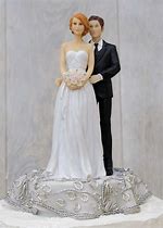 Image result for Wedding Cake Toppers Bride and Groom