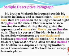 Image result for Descriptive Paragraph