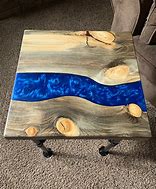 Image result for Blue Epoxy Table