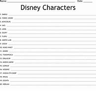 Image result for Disney Word Scramble