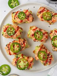 Image result for Crispy Rice Spicy Salmon