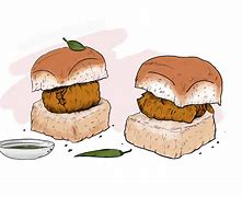 Image result for Vada Pav Aesthetic Pics