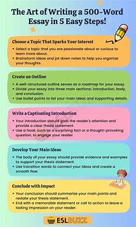 Image result for Example of 500 Word Essay