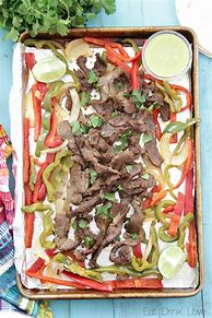 Image result for Ree Drummond Sheet Pan Steak Fajitas