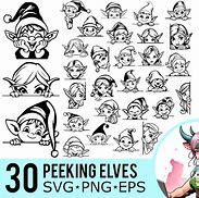 Image result for Elf Face Outline SVG