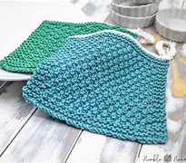 Image result for Lace Dishcloth Knitting Pattern