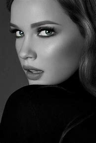 Image result for Girl Face Black and White Photography