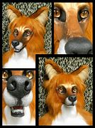 Image result for White Fox Mask Red