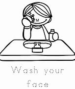 Image result for Wash Your Face Cartoon