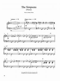 Image result for The Simpsons Theme Sheet Music