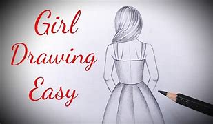 Image result for Girl Facing Away Drawing