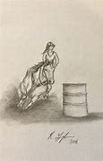 Image result for Lady Barrel Racer Line Drawing