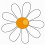 Image result for Simple Daisy Flower Clip Art