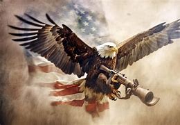 Image result for American Eagle Holding Gun