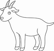 Image result for Colouring Cartoon Goat