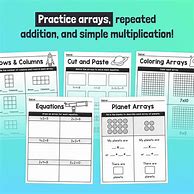 Image result for Math Arrays Worksheets