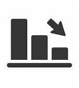 Image result for Graph Going Down Icon