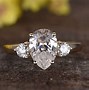 Image result for 1.0 Carat Pear-Shaped Ring