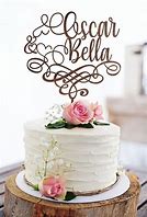 Image result for Gold Wedding Cake Toppers