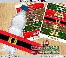 Image result for Merry Christmas Bottle Labels