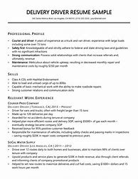 Image result for Delivery Resume