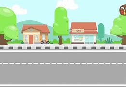 Image result for Background Kartun Pemandangan Dan Jalan